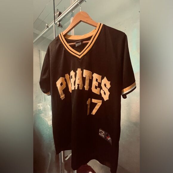 Doc Ellis Baseball Jersey - size XL - Orange Black - Pittsburg Pirates - Picture 1 of 5